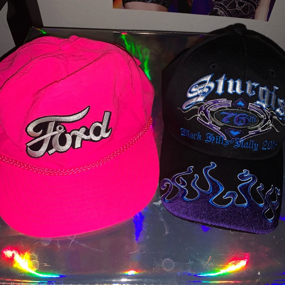 racer and biker flame hat/snapback set